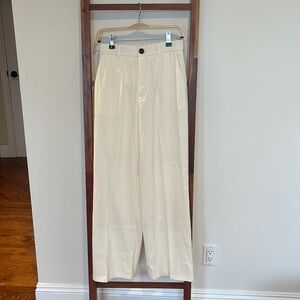 Silk & Salt Womens’ Cream Pant Trousers